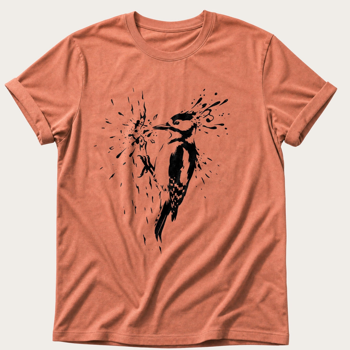 Drumming Woodpecker — Terracotta Comfort Colors tee