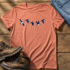 Flying Puffins 5 — Terracotta Comfort Colors tee