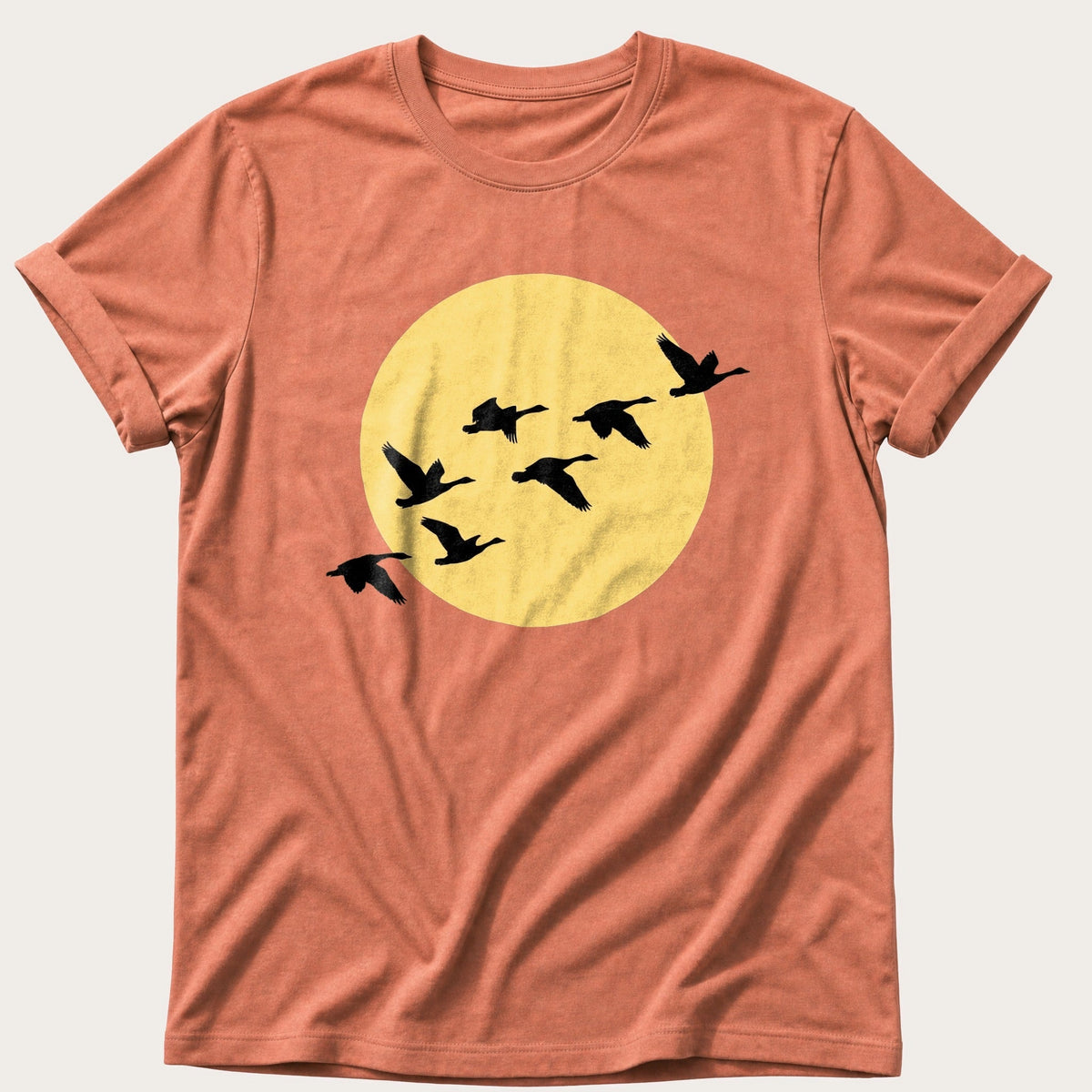 Golden Hour Geese — Terracotta Comfort Colors tee