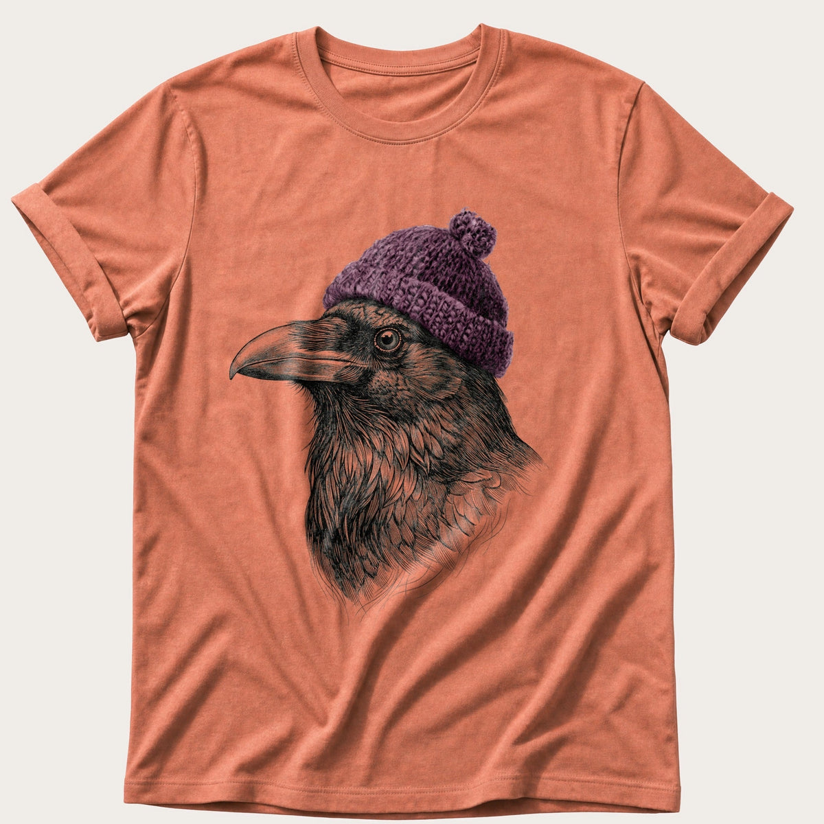 Raven Sketch 4 — Terracotta Comfort Colors tee
