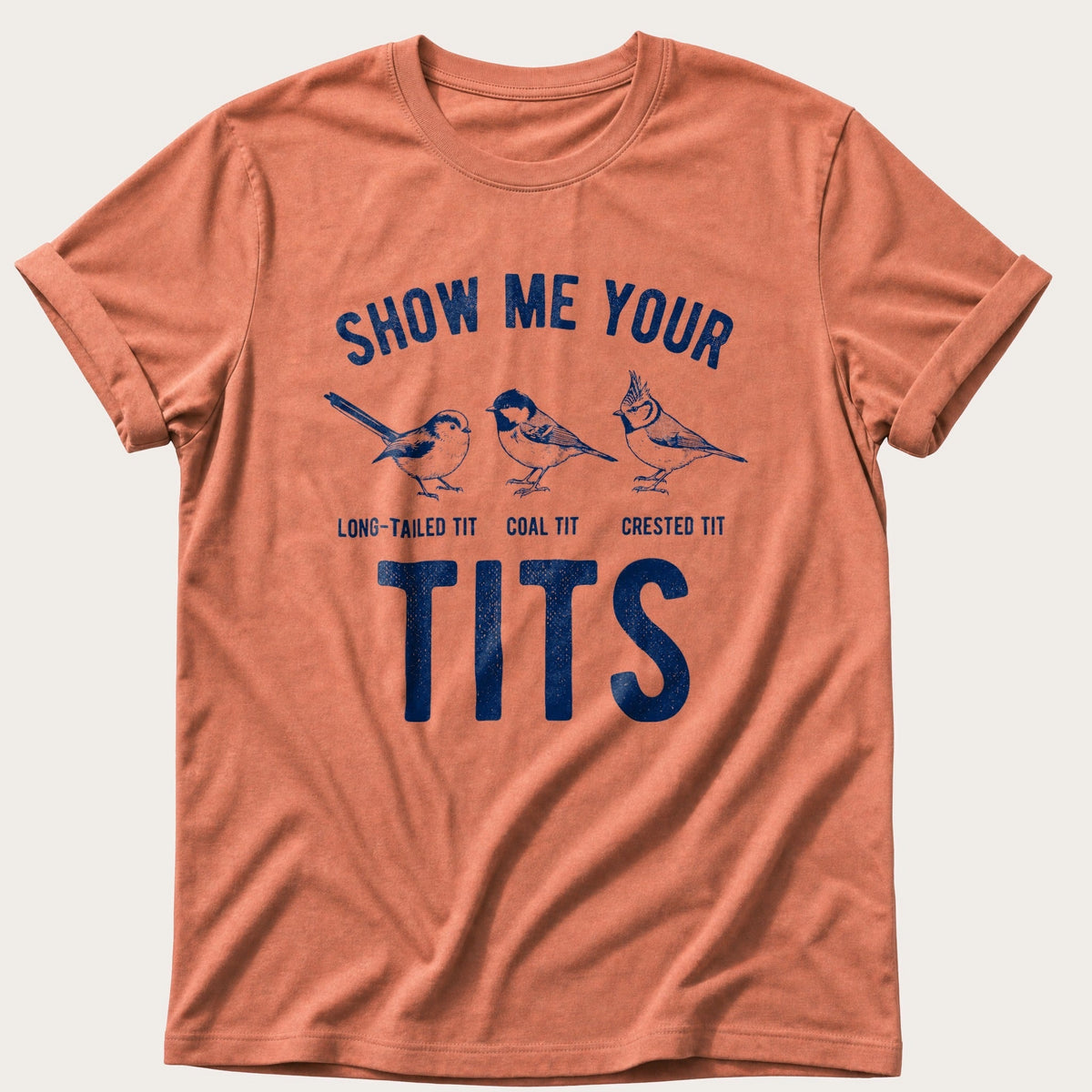 Show Me Your Tits — Terracotta Comfort Colors tee