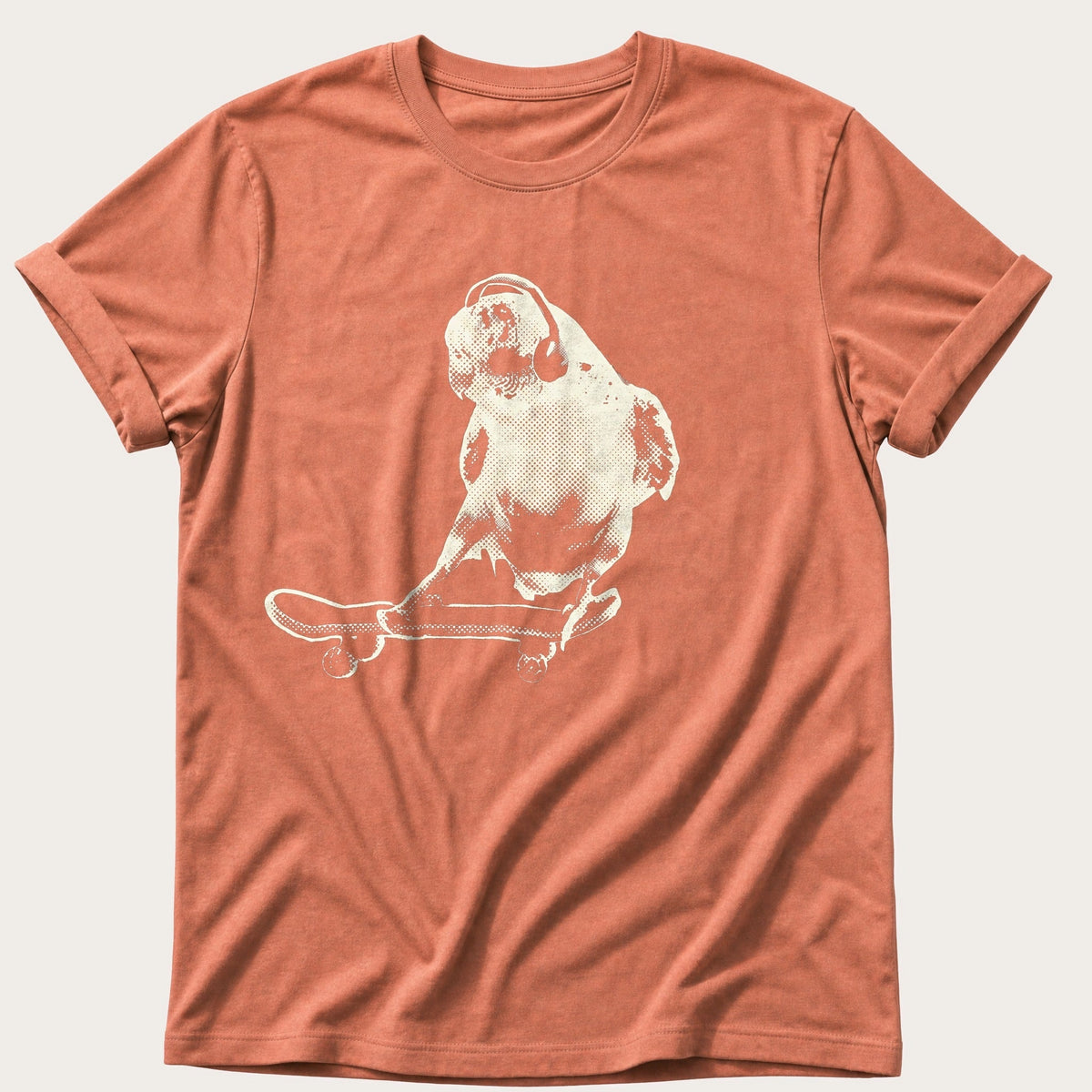 Skater Budgie 99 — Terracotta Comfort Colors tee