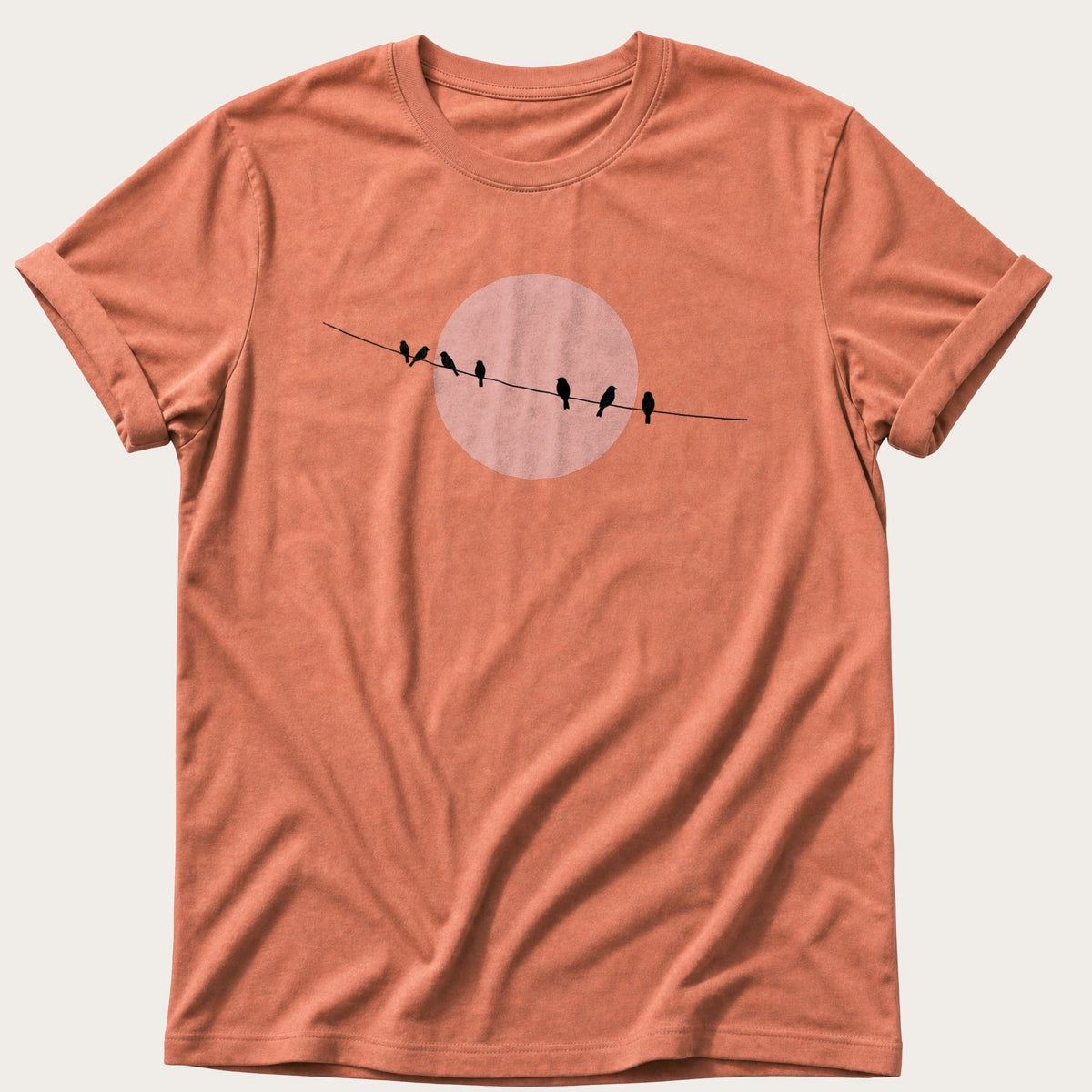 Starlings On The Wire — Terracotta Comfort Colors tee