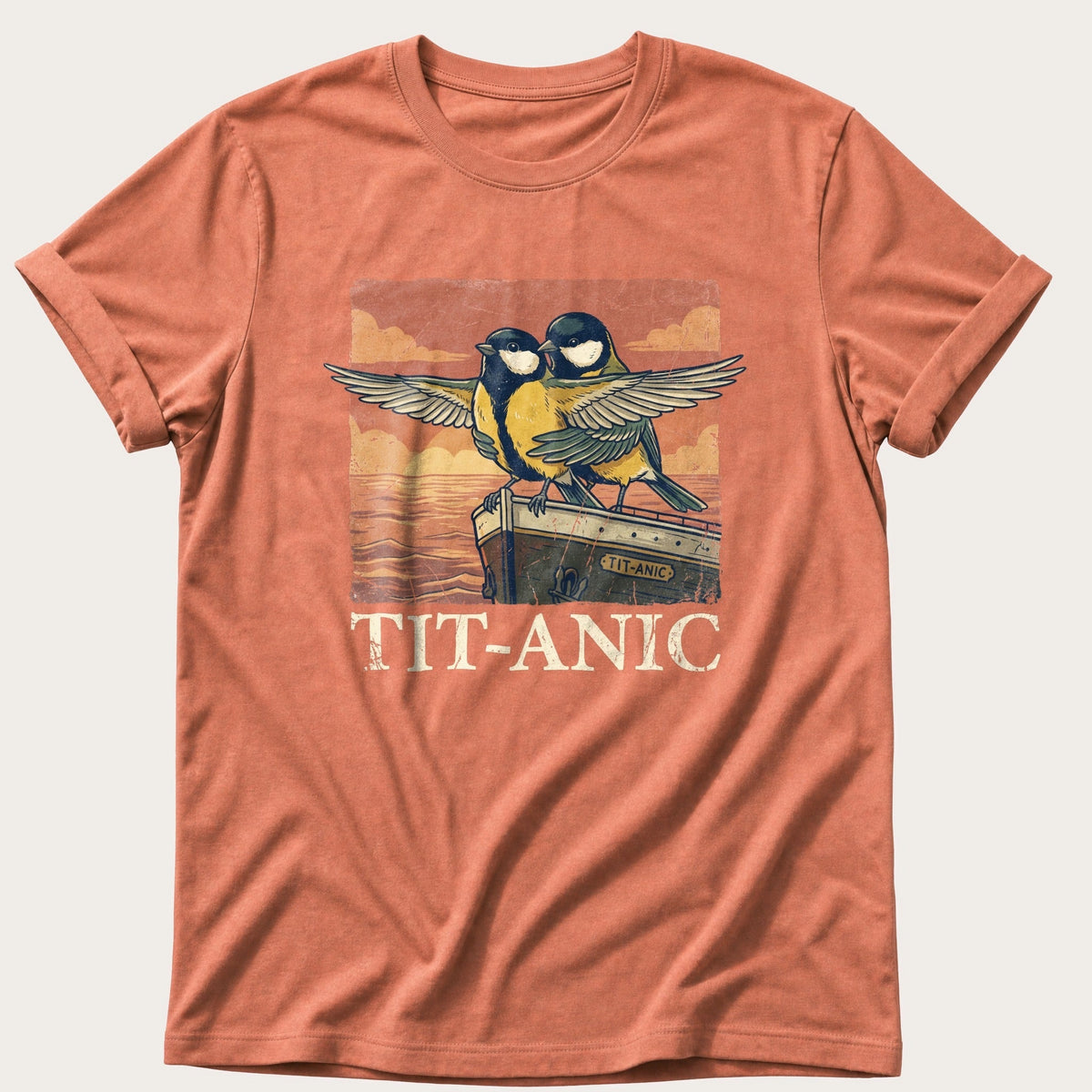 Tit-Anic — Terracotta Comfort Colors tee