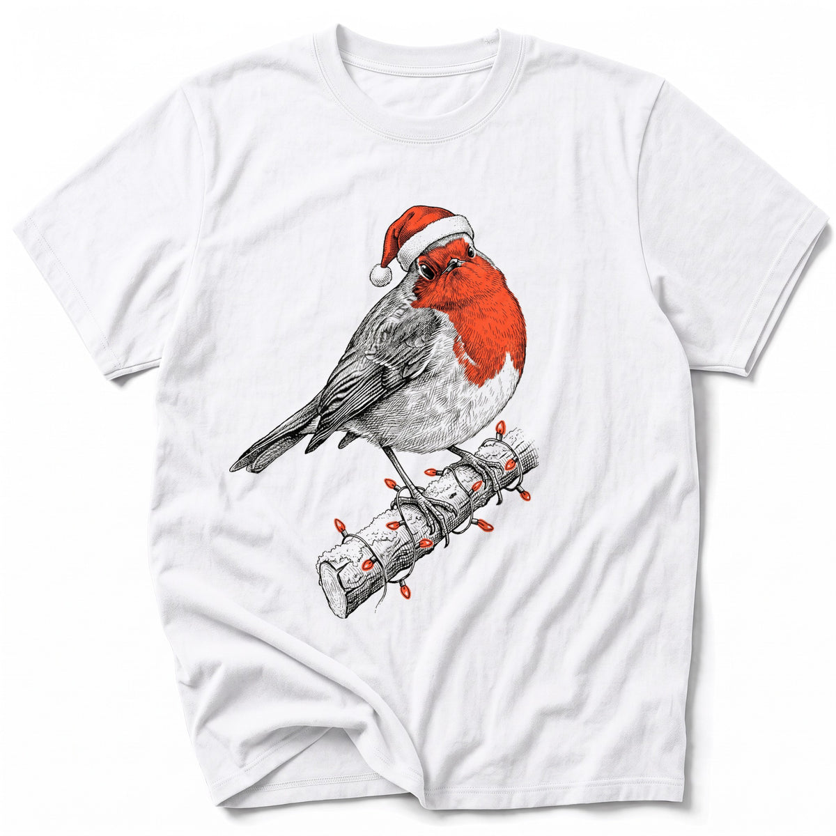 Robin On A Lit Log T-Shirt