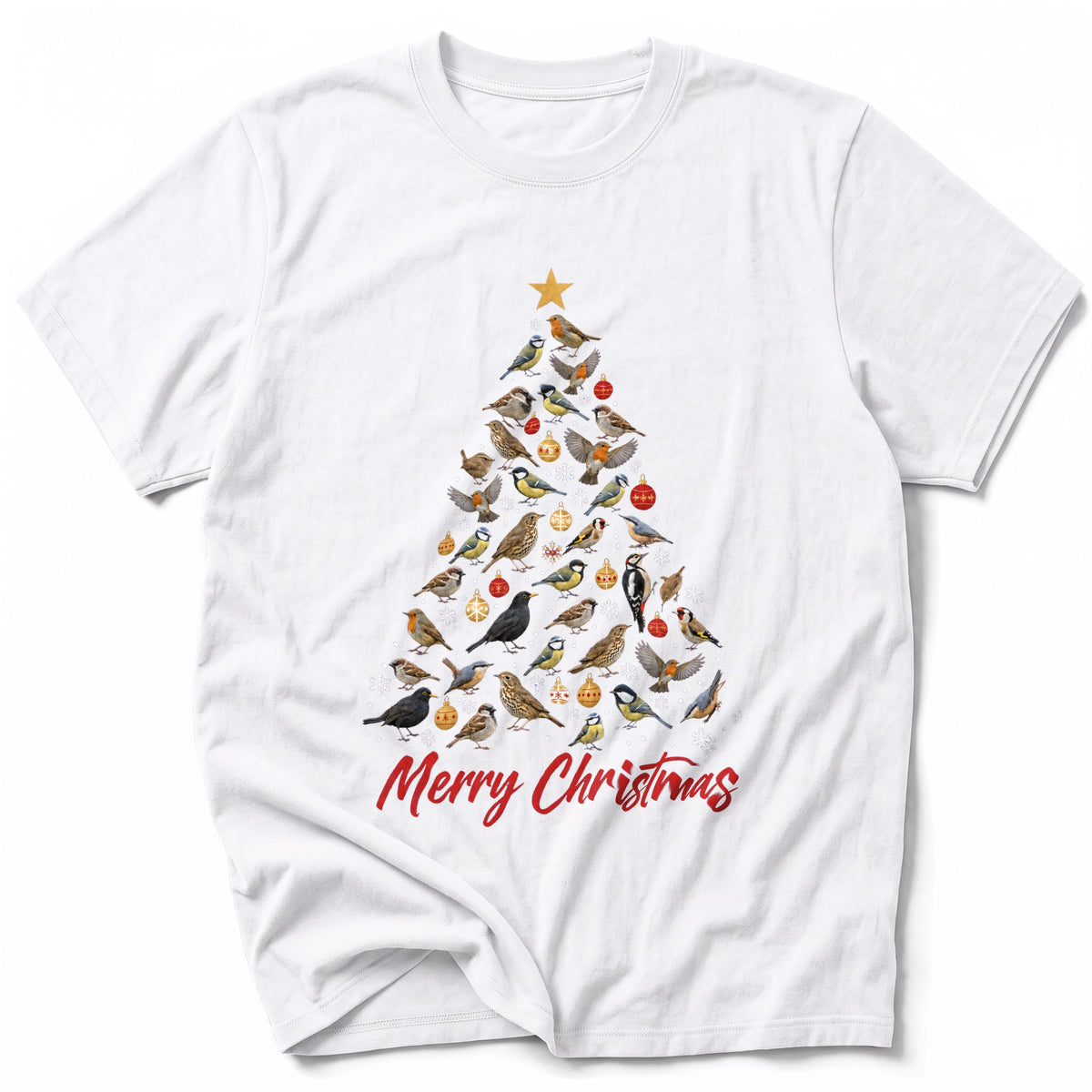 Tall Bird Christmas Tree T-Shirt