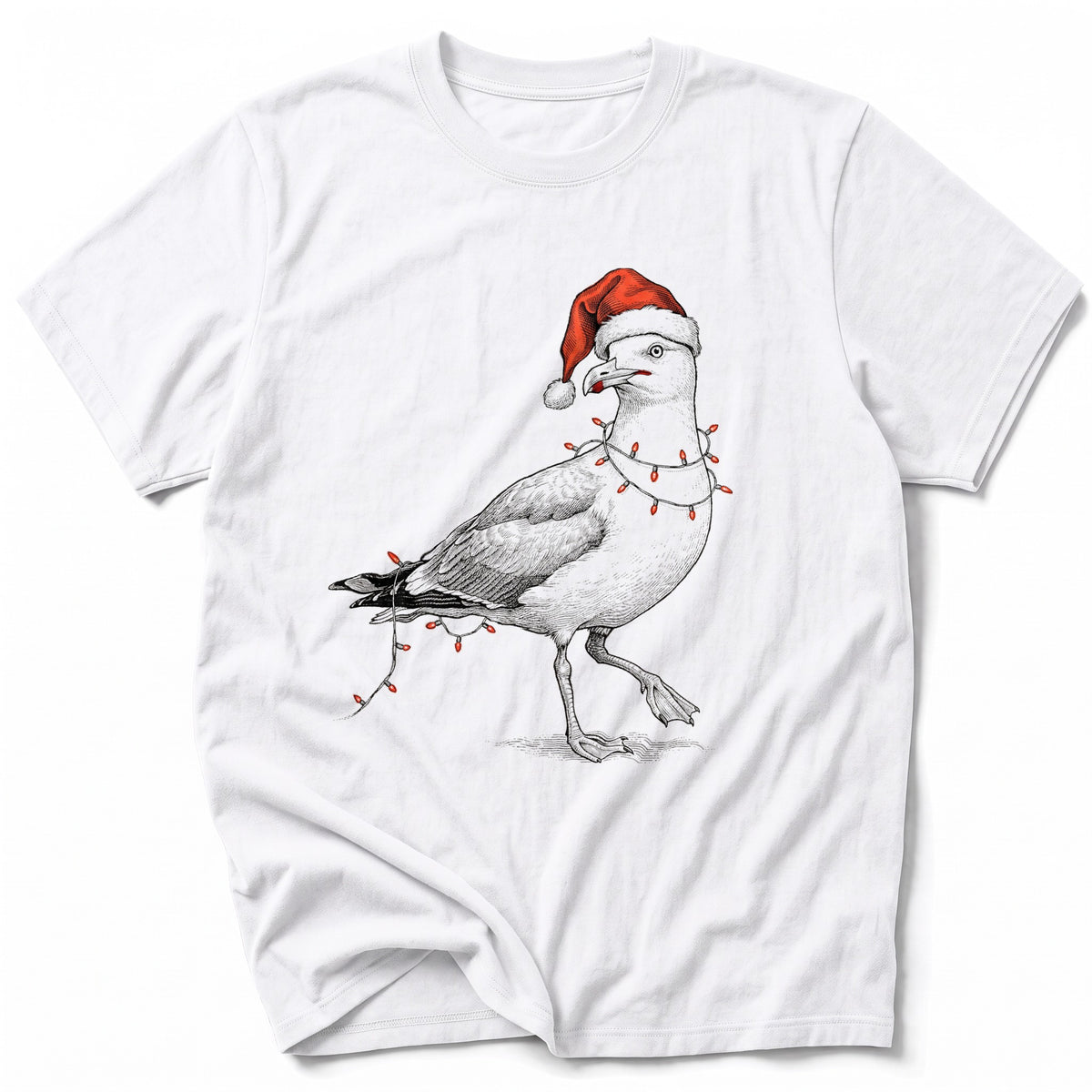 Tangled Lights Seagull T-Shirt
