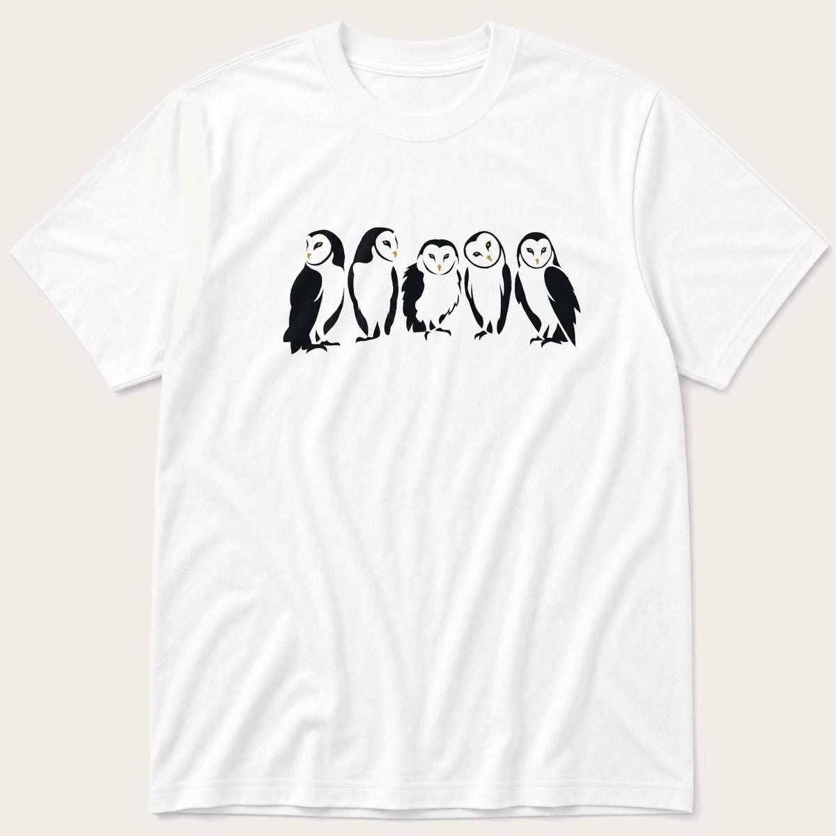 Barn Owls 66 — White T-Shirt