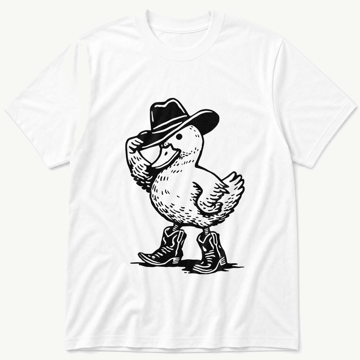 Cowboy Duck 44 — White T-Shirt
