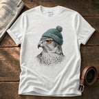 Hawk Sketch 3 — White Comfort Colors tee