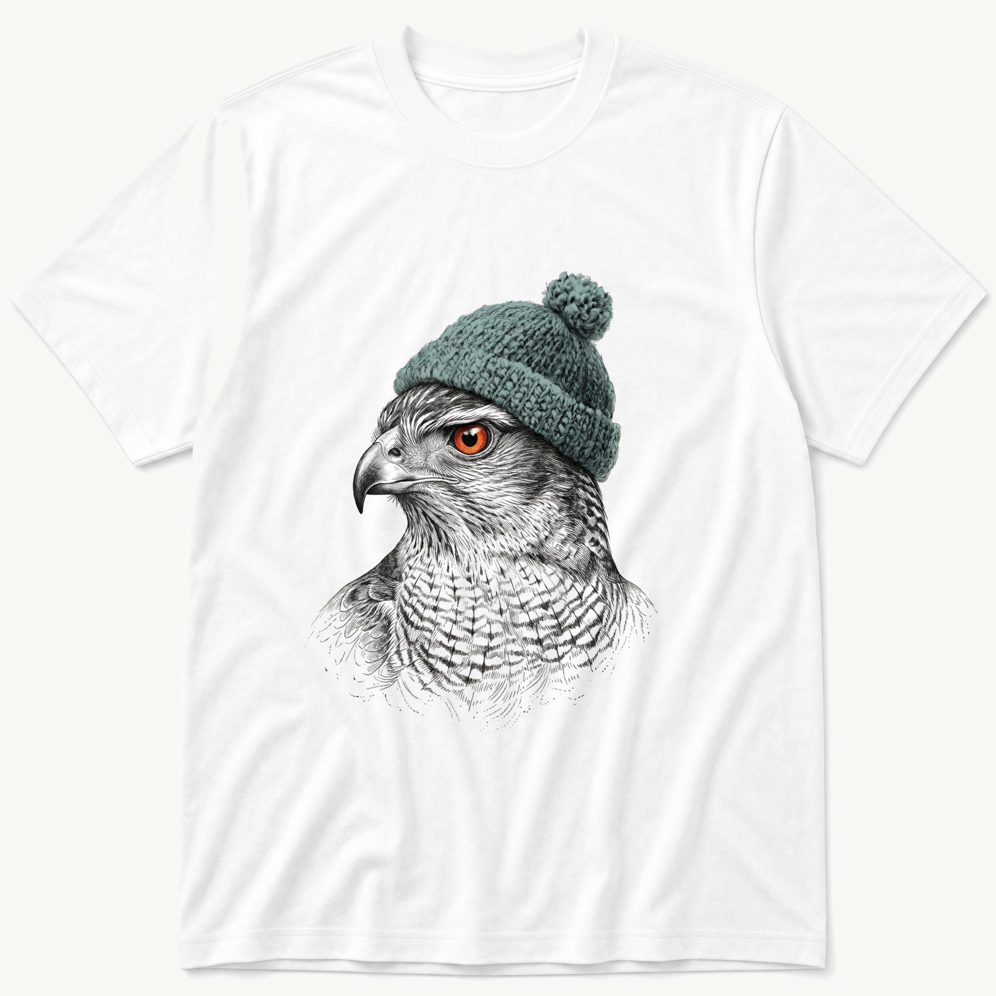 Hawk Sketch 3 — White T-Shirt