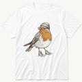 Hipster Robin 12 — White T-Shirt