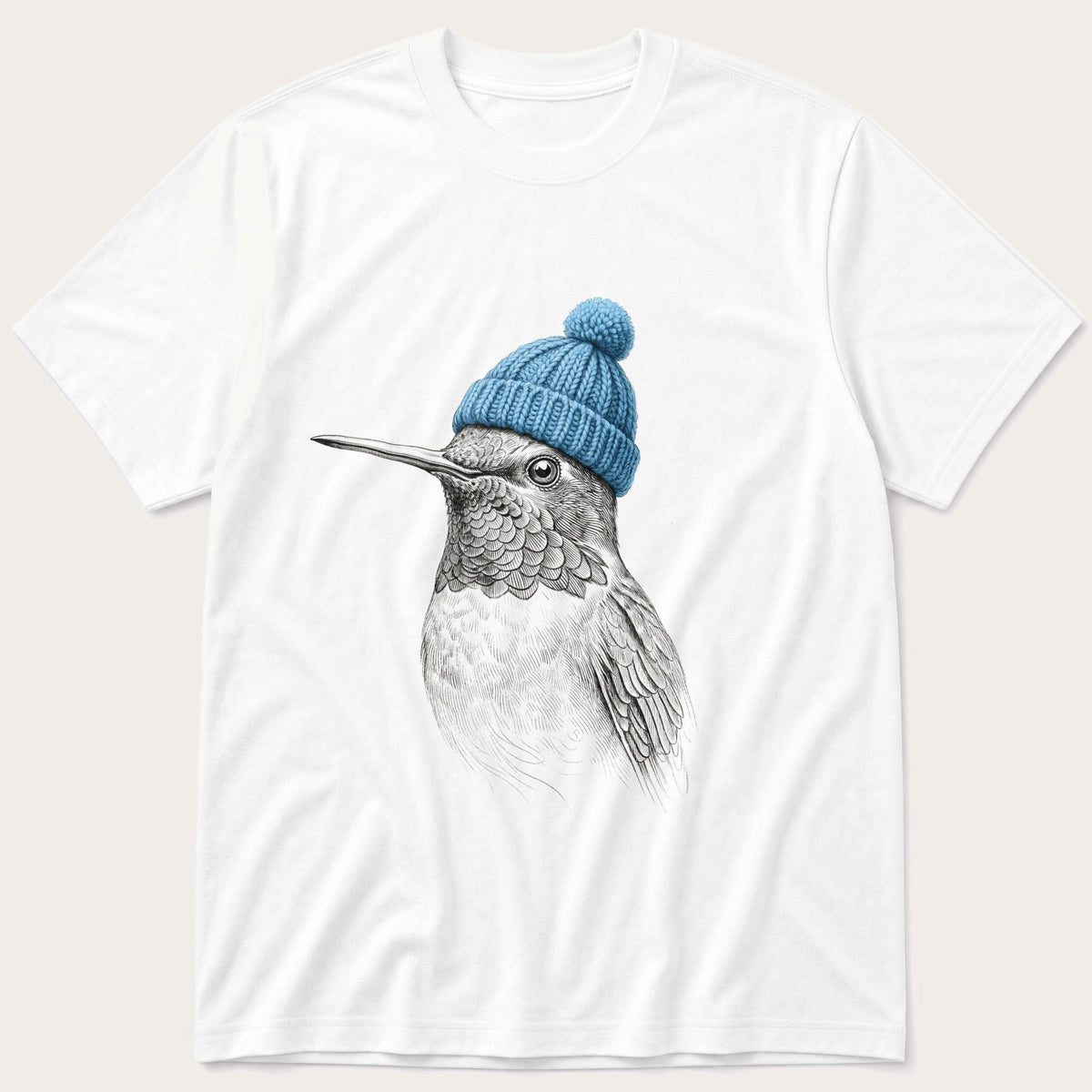 Humming Bird 44 — White T-Shirt