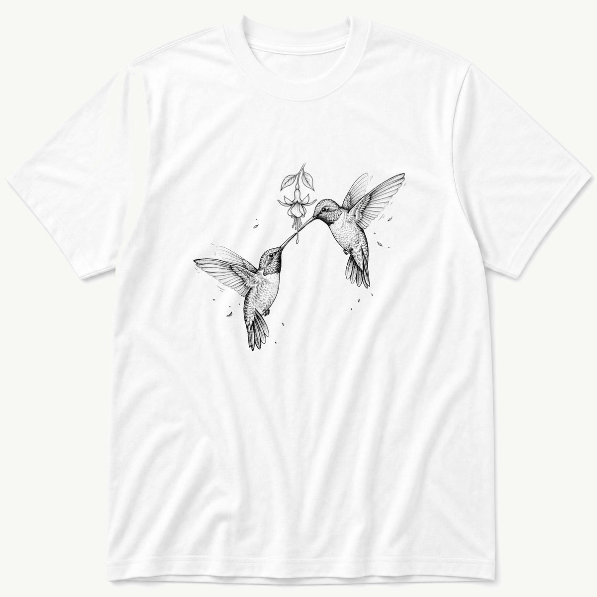 Humming Birds 4 — White T-Shirt