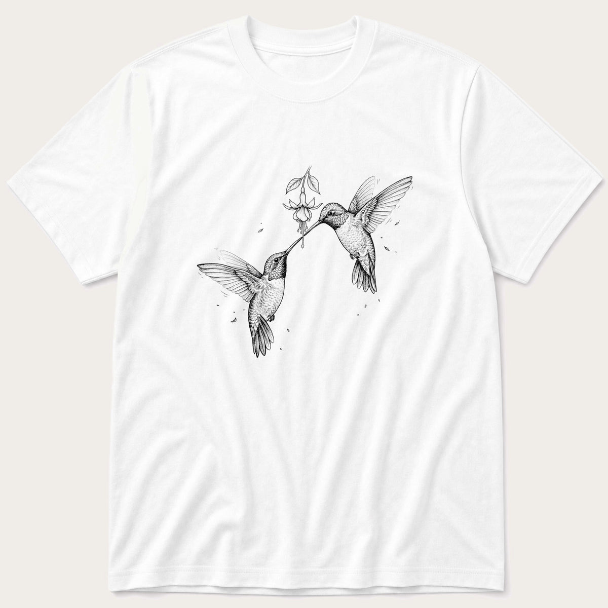 Humming Birds 4 — White T-Shirt