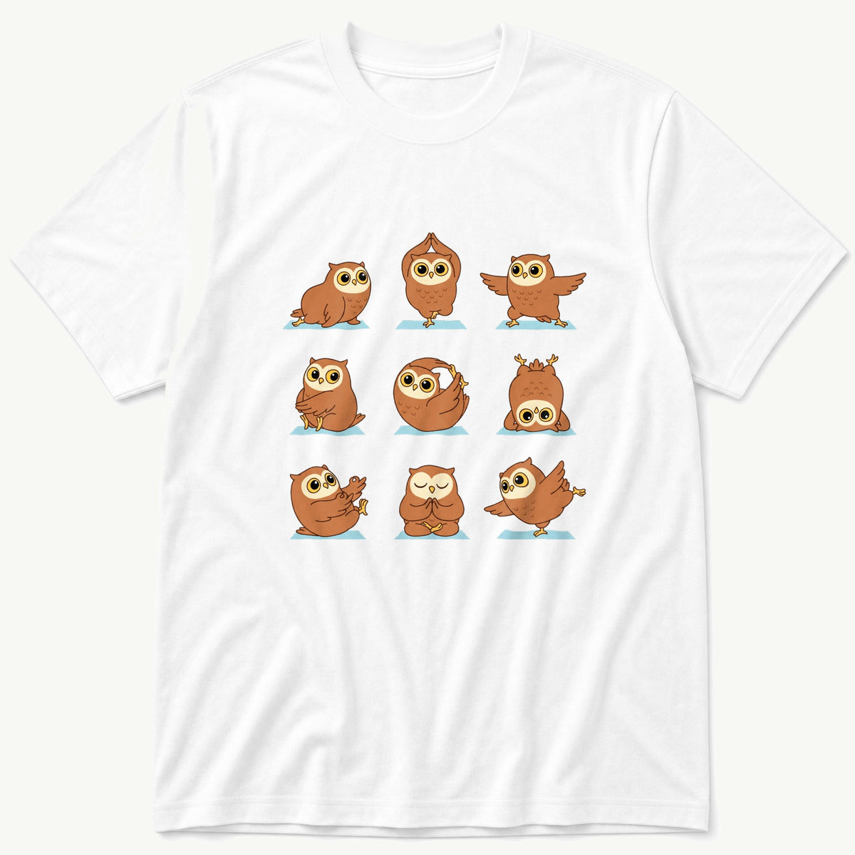 Owl Workout — White T-Shirt