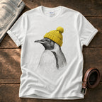 Penguin Sketch 5 — White Comfort Colors tee