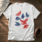 Pigeon Flock 67 — White Comfort Colors tee