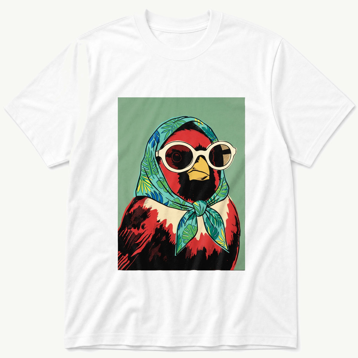Pop Art Bird 11 — White T-Shirt