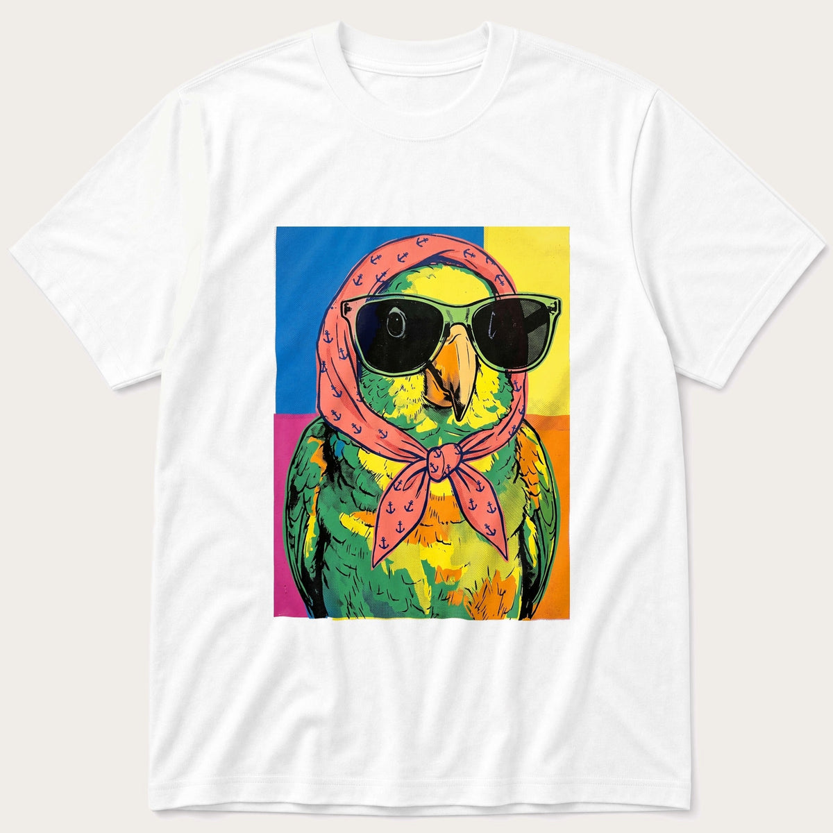 Pop Art Bird 8 — White T-Shirt