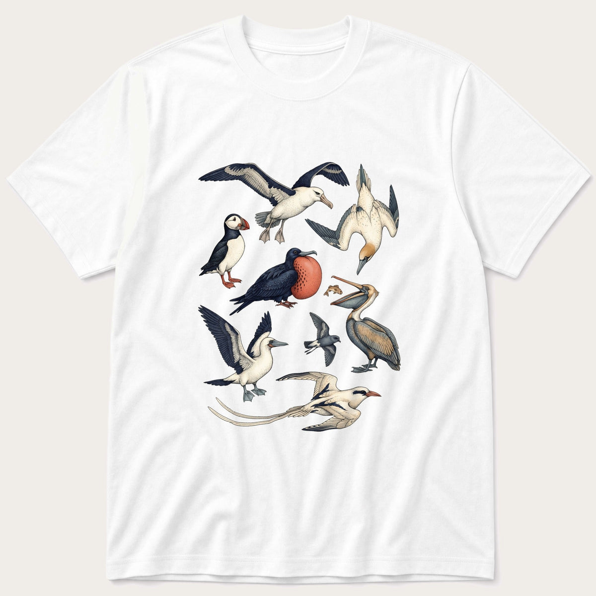 Seabirds 44 — White T-Shirt