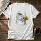 Smoking Seagull 8 — White Comfort Colors tee