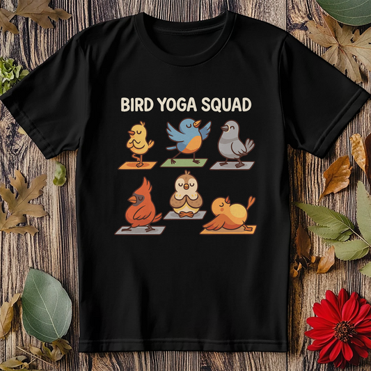 Bird Yoga Squad (40) T Shirt